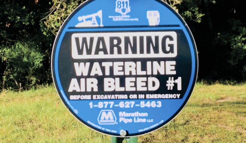 Line Marker - Waterline Air Bleed #1